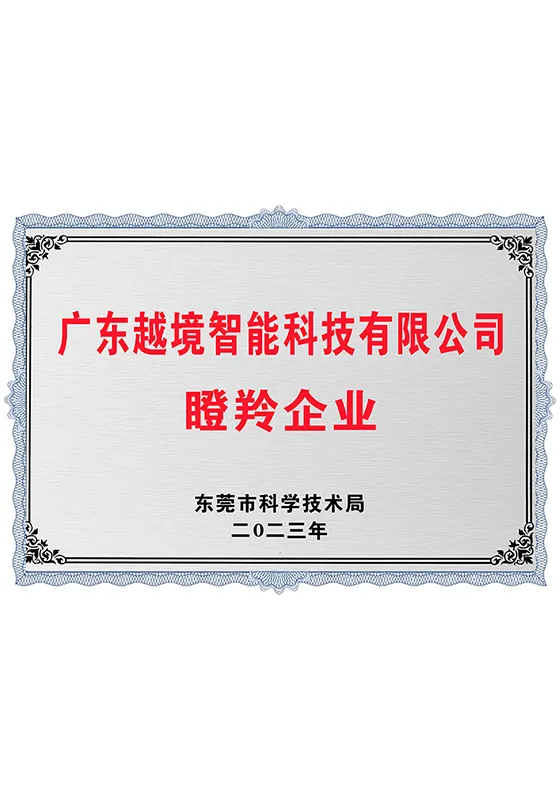 WON THE HONOR OF GAZELLA ENTERPRISE IN DONGGUAN CITY