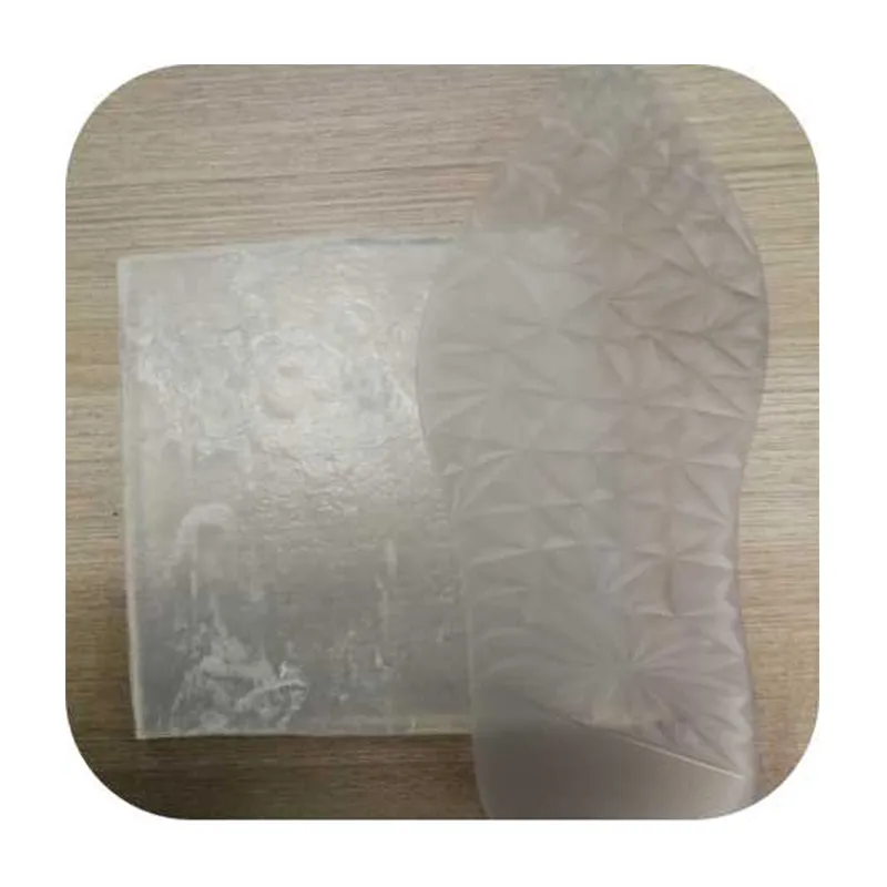 High Anti-Yellowing Clear Rubber (75° Shore A), abbreviated as ​RB Transparent Rubber.